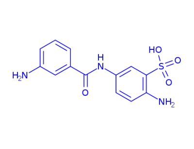 2-amino-5-[(3-aminobenzoyl)-amino]-benzenesulphonic acid