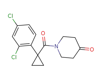 1-[1-(2,4,-dichlorophenyl)cyclopropanecarbonyl]piperidin-4-one